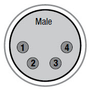 4-pin male xlr pin out